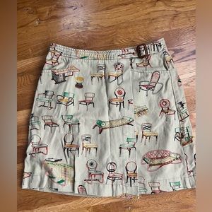 Anthropologie Chair Wrap Skirt size 10